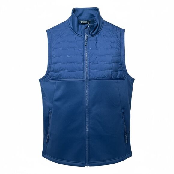 NWOT Levelwear Milo Golf Dark Blue Quilted Insulated Vest Men's Medium - Picture 1 of 12